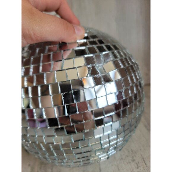 Unique glass hanging disco ball Halloween decor prop room party - Picture 8 of 14